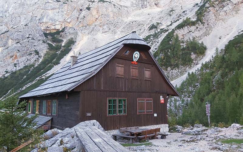 Das Ziel unserer Wanderung: Die tschechische Hütte