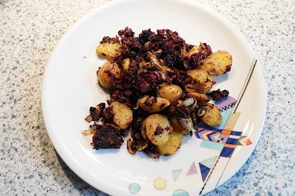 Schaut vielleicht nicht gut aus, schmeckt aber super: Blunzngröstl