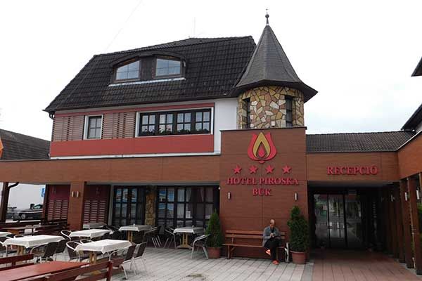 Das Hotel Piroska in Bük